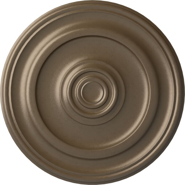 Ekena Millwork Kepler Traditional Ceiling Medallion (For Canopies up to 5 1/4"), 23 5/8"OD x 1 3/4"P, Warm Silver CM24KPWSS - main